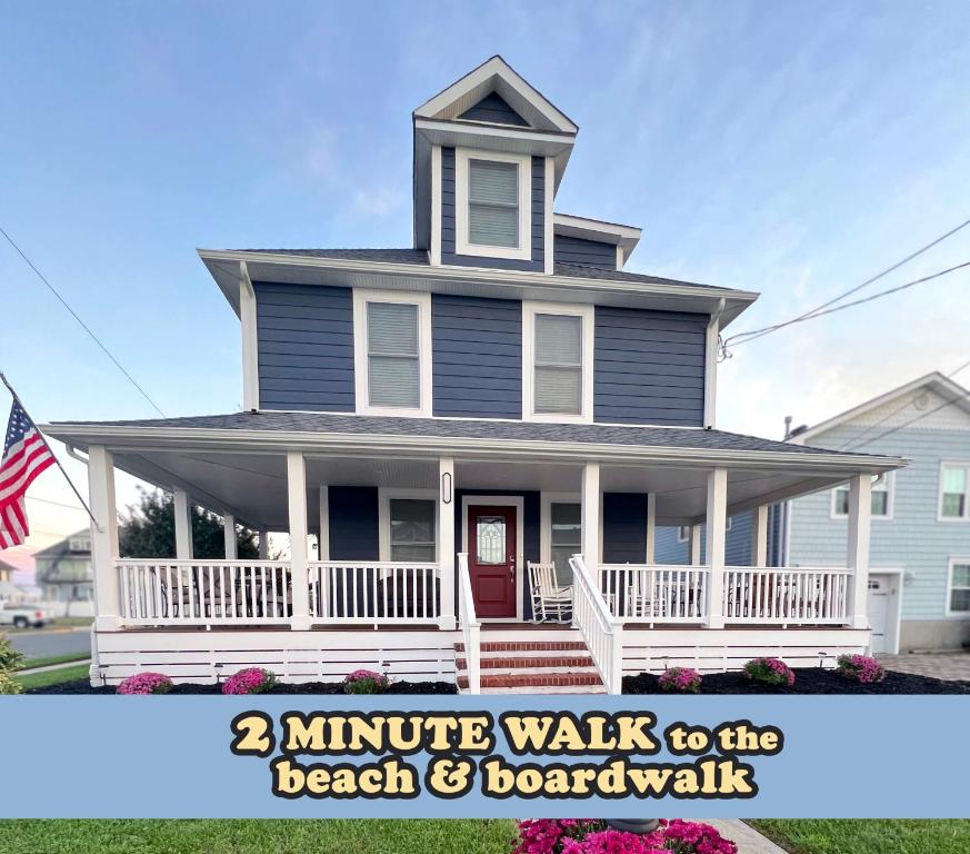 Stylish house one block to beach with linens and parking